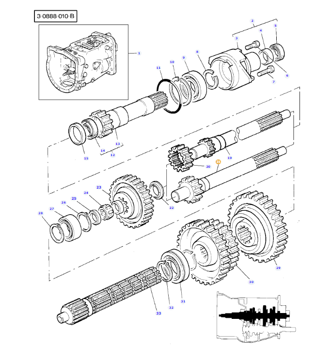 Input Shaft 26T 3760467M1 - Image 2