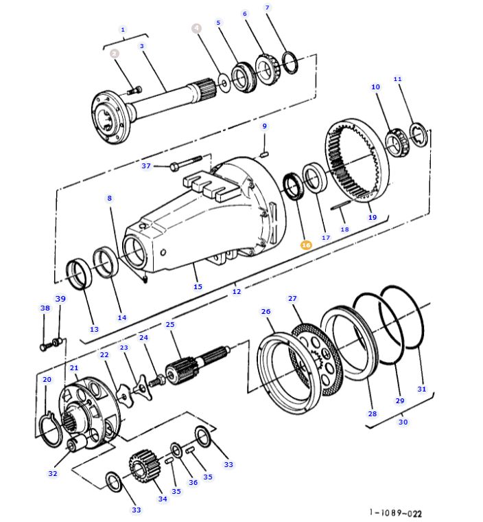 Rear Half Axle Seal 1610187M1 - Image 2