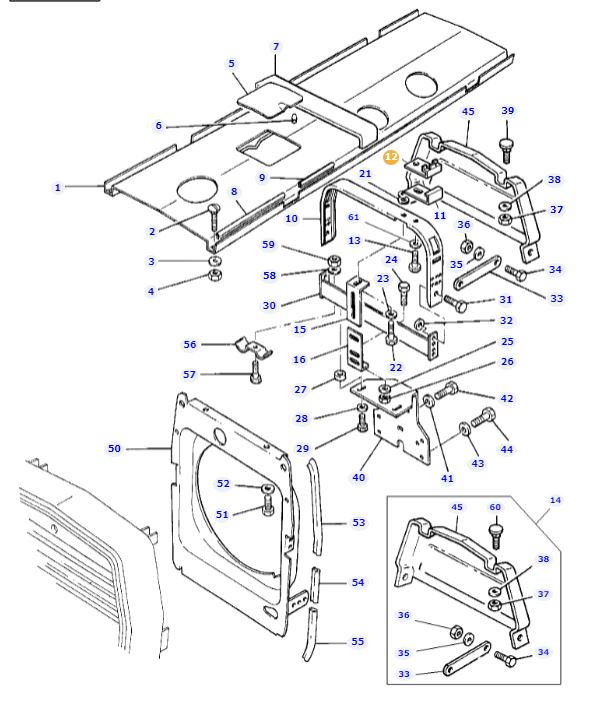 Bonnet Bracket 1694914M3 - Image 2
