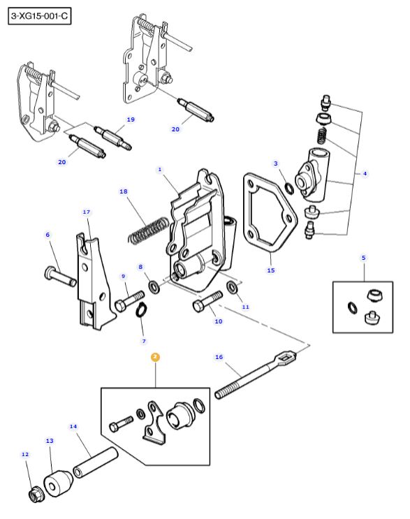 Slave Cylinder Seal Kit Right Hand 1810993M91 - Image 2