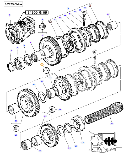 4th Gear (46 Teeth) 3816568M91 - Image 2
