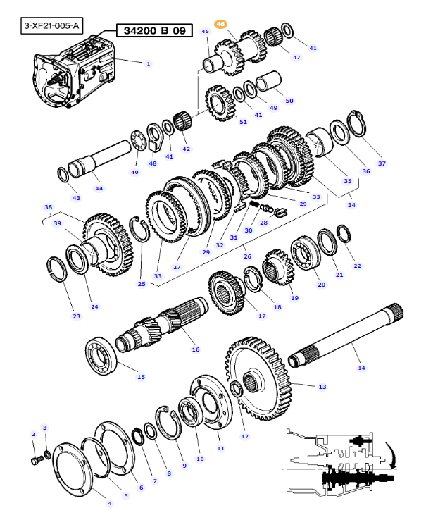 Transmission Idler Gear 3762189M1 - Image 2