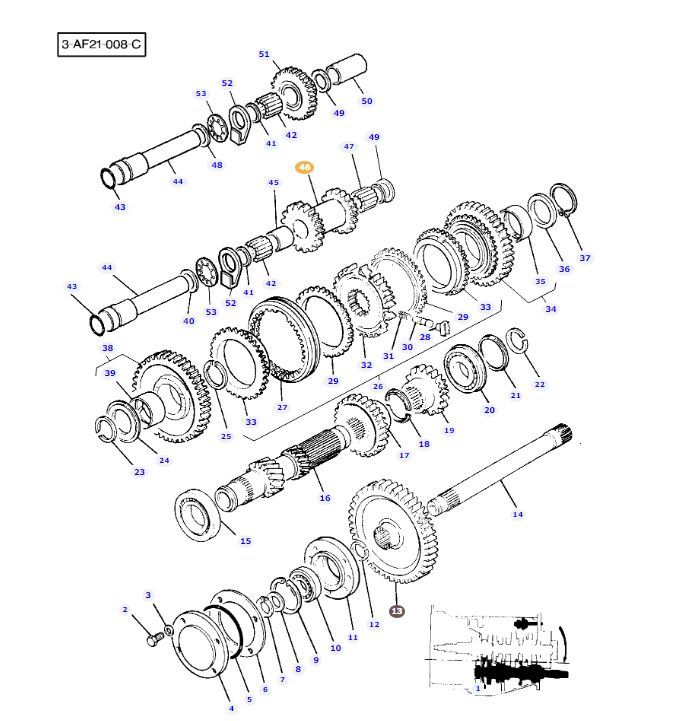 Transmission Idler Gear - 3599912M2 - Image 2