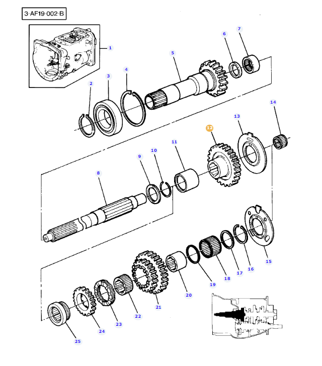 Transmission Lubrication Pump Gear 3599416M1 - Image 2