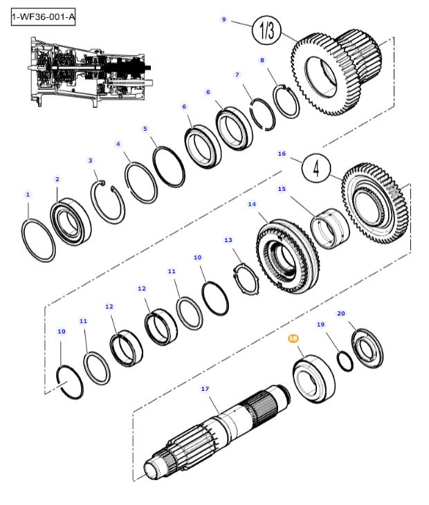 Transmission Layshaft Bearing 3011324X91 - Image 2