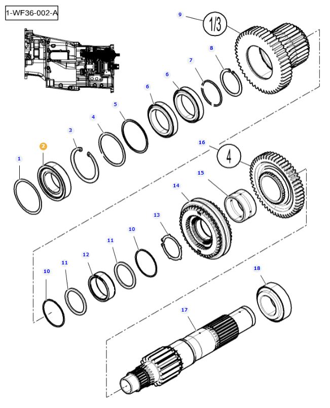 Layshaft Bearing 3011564X91 - Image 2