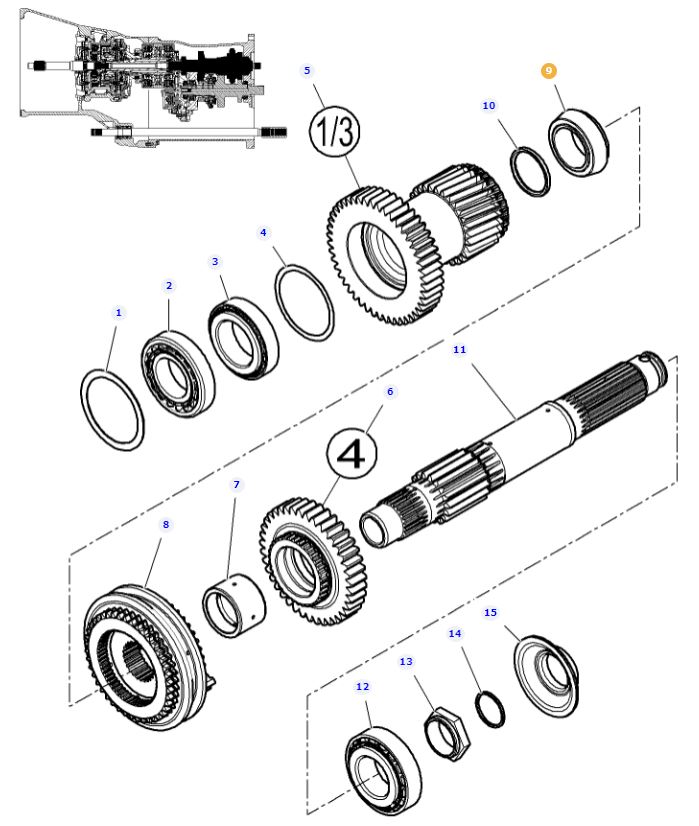 Output Shaft Bearing 3012079X1 - Image 2