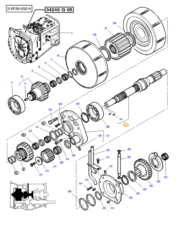 Input Shaft 12x12 3816859M92 - Image 2