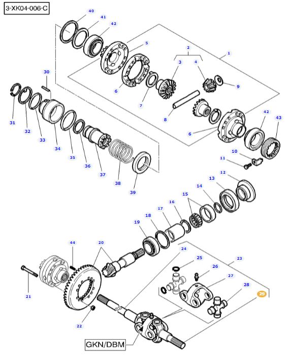4WD Final Drive Shaft 3429439M1 - Image 2