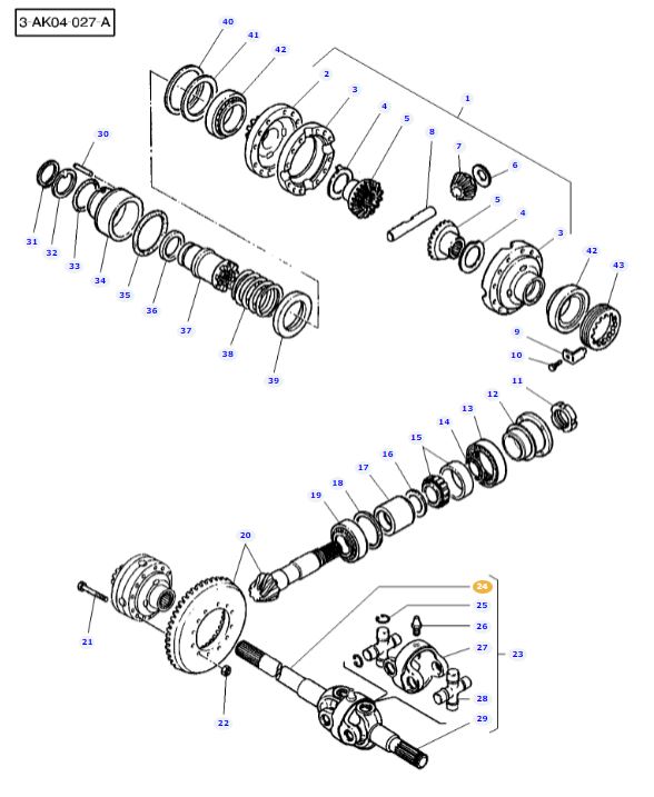 4WD Axle Final Drive Shaft 3764012M1 - Image 2