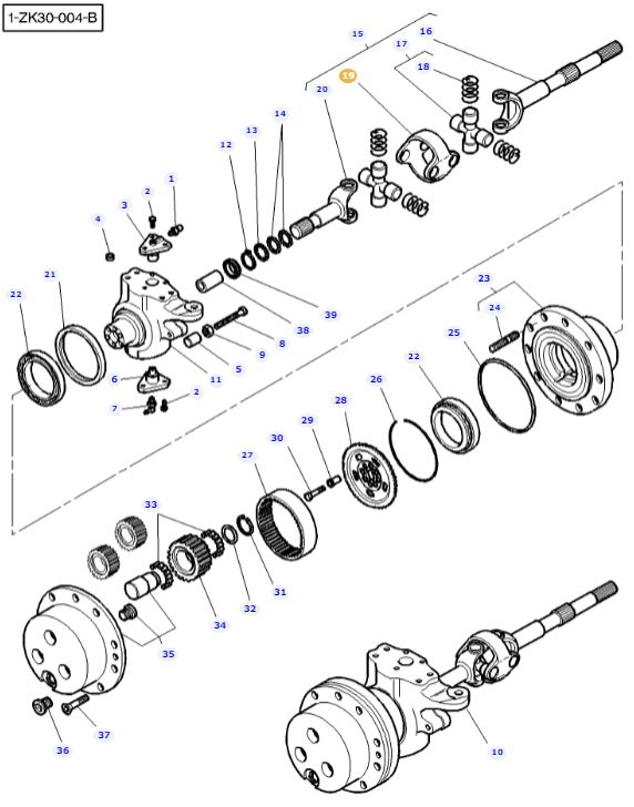 Carraro Shaft Knuckle VA046196 - Image 3