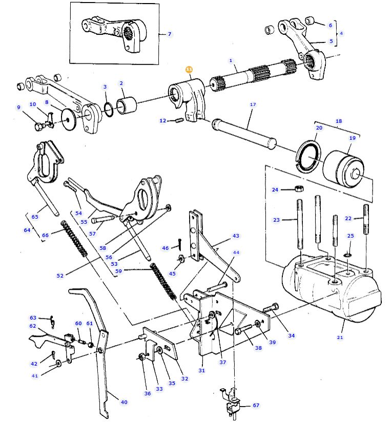 Internal Lift Arm 886404M2 - Image 2