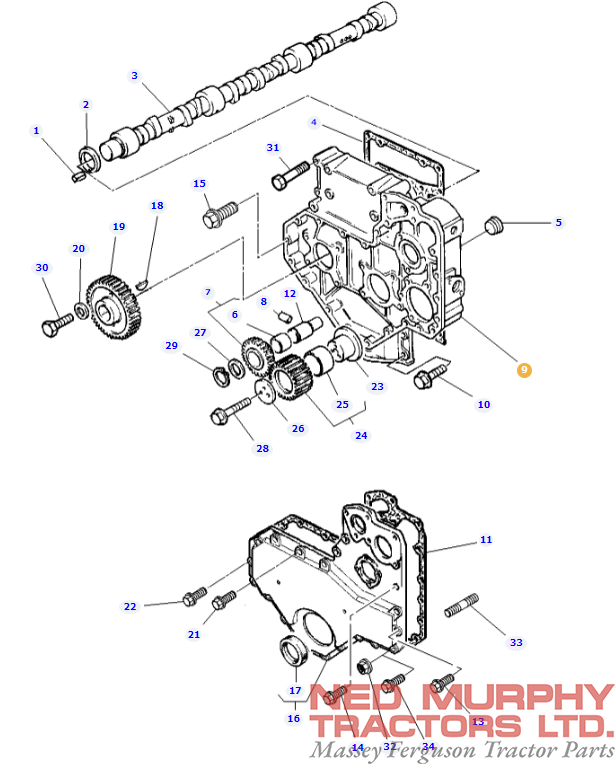 4223596M1, Inner Timing Cover, Massey Ferguson Tractors, Ned Murphy Tractors Ltd.