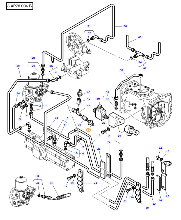 Power Shuttle Pressure Switch 3815773M92 - Image 2