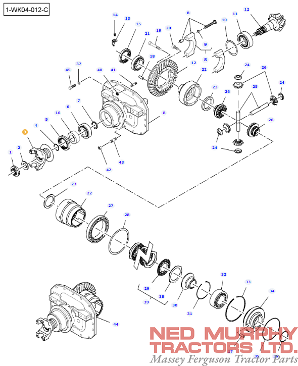 Front Differential Pinion Flange 3765947M91 - Image 2