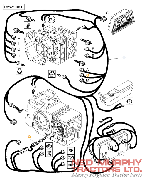 Adaptor Harness Hi/Lo Sensor 3792198M1 - Image 2