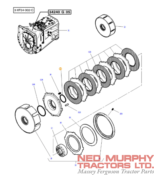 Clutch Pack O-Ring 3815650M1 - Image 2