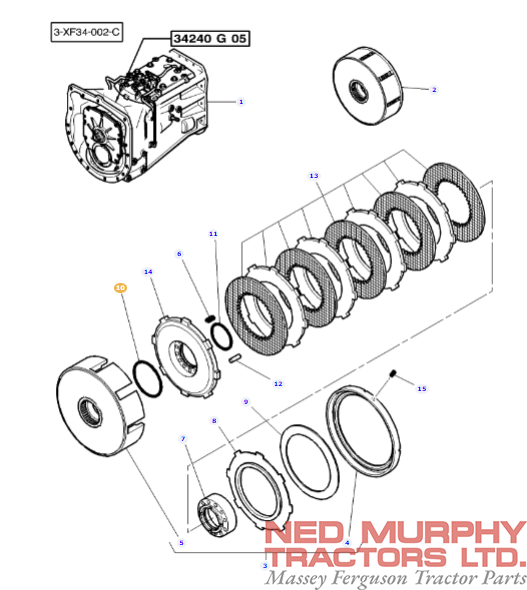 Clutch Pack O-Ring 3815651M1 - Image 2