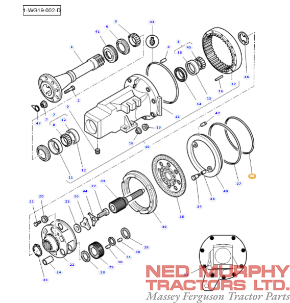 Brake Piston O-Ring 3617901M2 - Image 2