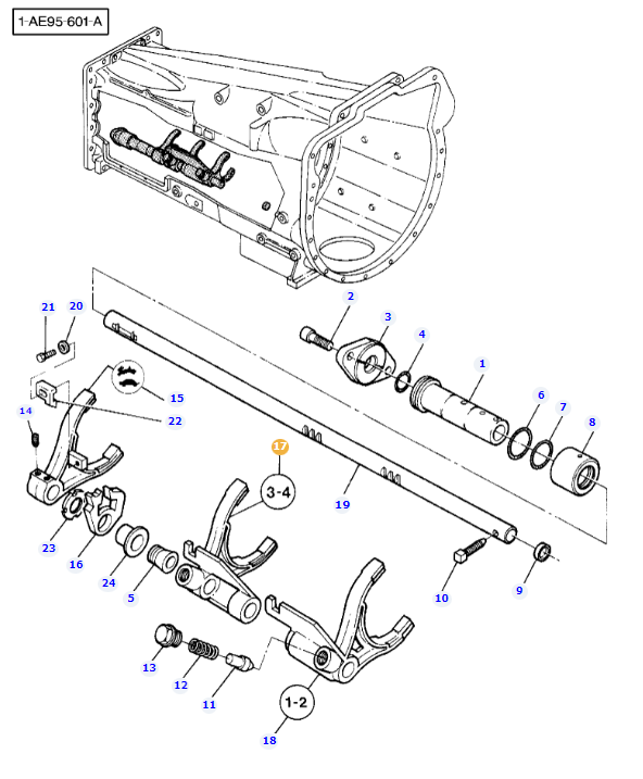 Speedshift Selector Fork 3383503M6 - Image 3